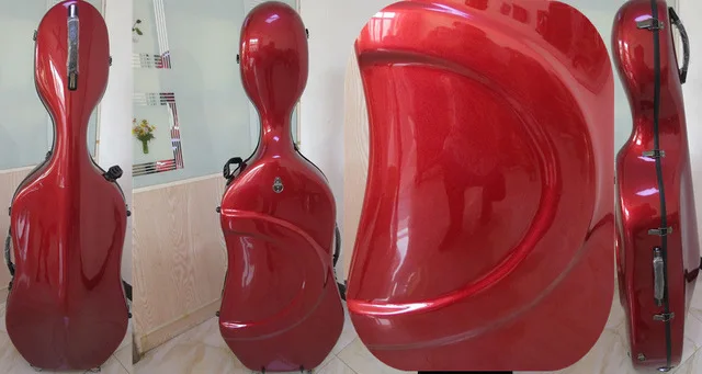Gray/Red/Blue fiber glass expanded cubage case fit Yo-Yo Ma sleeping beautiful cello
Gray/Red/Blue fiber glass expanded cubage case fit Yo-Yo Ma sleeping beautiful cello