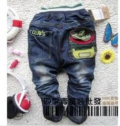 children kids big PP club design JEANS pants trousers 100%COTTON High Quality Cute Best gifts 1755 |