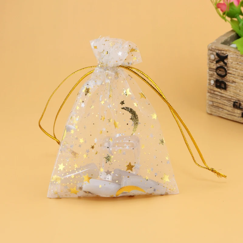 500pcs/lot White Moon Star Organza Bag Jewelry Gift Bags 7x9cm Small Charm Jewelry Gift Packaging Bag Organza Pouches
500pcs/lot White Moon Star Organza Bag Jewelry Gift Bags 7x9cm Small Charm Jewelry Gift Packaging Bag Organza Pouches