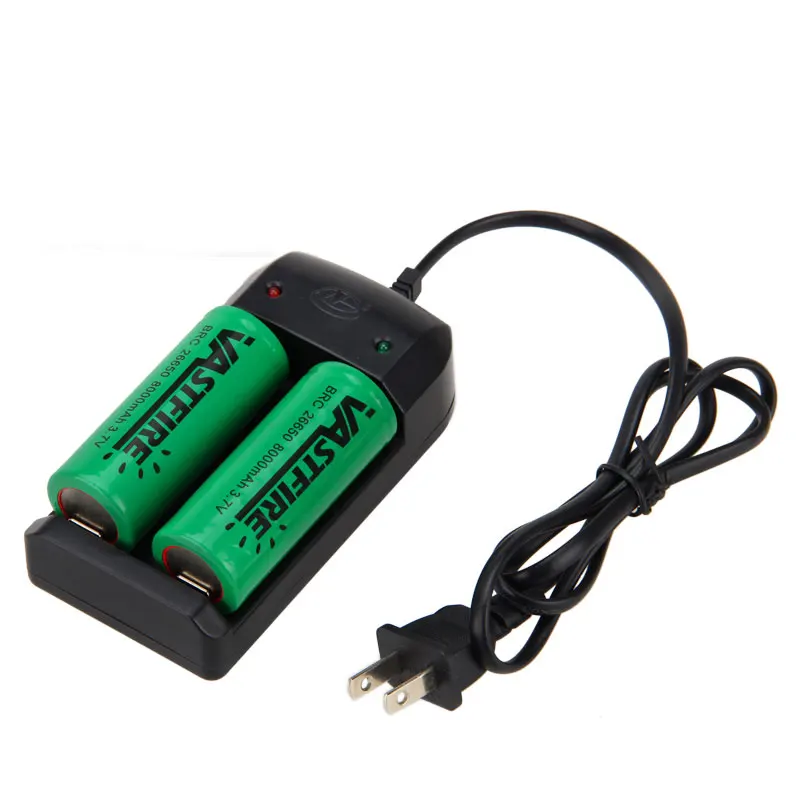 2x VastFire Rechargeable 26650 Battery 8000mAh 3.7v+Charger for flashlights cycling accessories
2x VastFire Rechargeable 26650 Battery 8000mAh 3.7v+Charger for flashlights cycling accessories