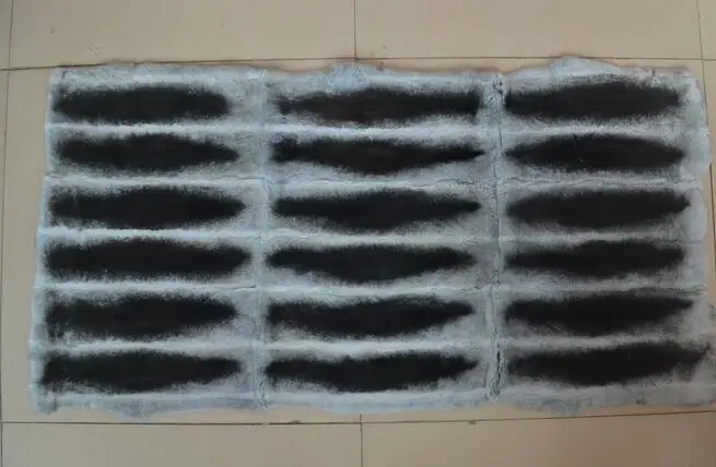 Оптовая продажа 115х55см мех кролика Рекс шиншилла|fur plate|rabbit fur platesrex rabbit plate |