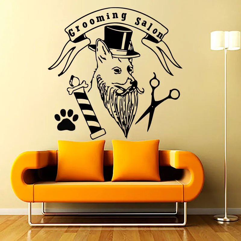 ZOOYOO Creative Grooming Salon Wall Sticker Dog With Hat Paw Print Scissors Home Decor Pets Shop Wall Decals Kids Room Wallpaper
ZOOYOO Creative Grooming Salon Wall Sticker Dog With Hat Paw Print Scissors Home Decor Pets Shop Wall Decals Kids Room Wallpaper