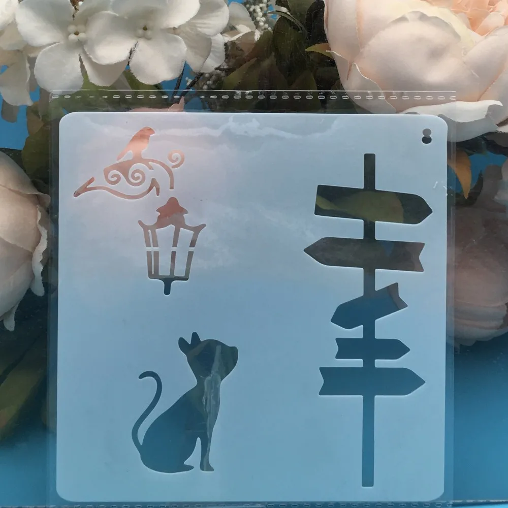13cm Cat Road Sign DIY Layering Stencils Wall Painting Scrapbook Coloring Embossing Album Decorative Card Template
13cm Cat Road Sign DIY Layering Stencils Wall Painting Scrapbook Coloring Embossing Album Decorative Card Template