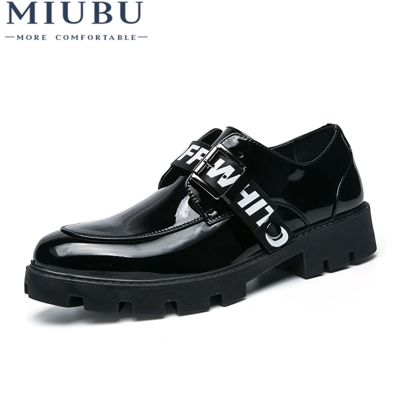 MIUBU Men Shoes Casual Luxury Formal Dress Color Changed Buckle Straps Wedding Brogues Zapatos Hombre Patent Leather Black 
MIUBU Men Shoes Casual Luxury Formal Dress Color Changed Buckle Straps Wedding Brogues Zapatos Hombre Patent Leather Black