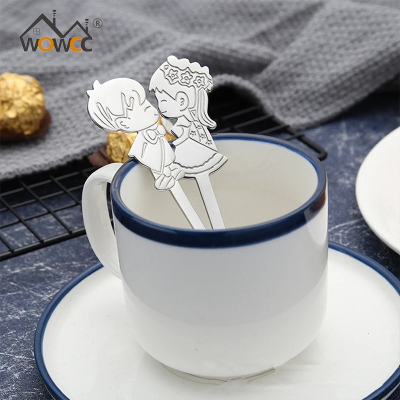 WOWCC 1PC Stainless Steel Couple Coffee Spoon Lovely Child Shape Colorful Cartoon Ice Cream Tea Dessert Soup Stirring Spoons
WOWCC 1PC Stainless Steel Couple Coffee Spoon Lovely Child Shape Colorful Cartoon Ice Cream Tea Dessert Soup Stirring Spoons