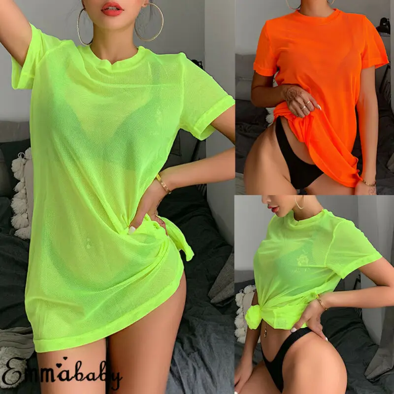 Hirigin Summer Women's Sheer Mesh See Though Neon Green Bikini Cover Up Swimwear Swimsuit Bathing Summer Beach Dress Outfit
Hirigin Summer Women's Sheer Mesh See Though Neon Green Bikini Cover Up Swimwear Swimsuit Bathing Summer Beach Dress Outfit
