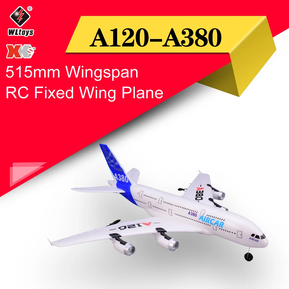 Wltoys XK A120 Airbus A380 модель самолета с дистанционным управлением 2,4G 3CH EPP RC самолет с фиксированным крылом RTF RC размах крыльев игрушка
Wltoys XK A120 Airbus A380 модель самолета с дистанционным управлением 2,4G 3CH EPP RC самолет с фиксированным крылом RTF RC размах крыльев игрушка