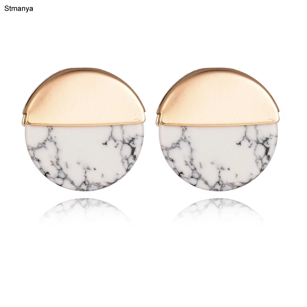 Women Retro Round Marble Stud Earrings personality simple geometry Girls dangles earrings earring Jewelry E1001
Women Retro Round Marble Stud Earrings personality simple geometry Girls dangles earrings earring Jewelry E1001