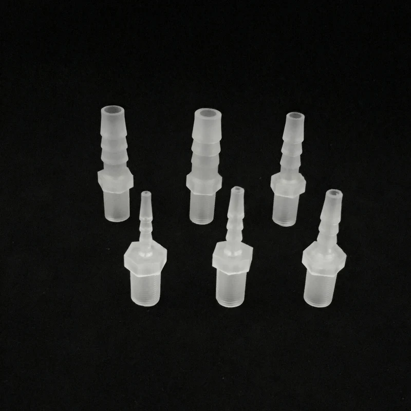 5pcs/Pack Plastic 1/8" Thread To 2.8mm-9.5mm Straight Connectors Garden Watering Hose Fitting Adapters
5pcs/Pack Plastic 1/8" Thread To 2.8mm-9.5mm Straight Connectors Garden Watering Hose Fitting Adapters