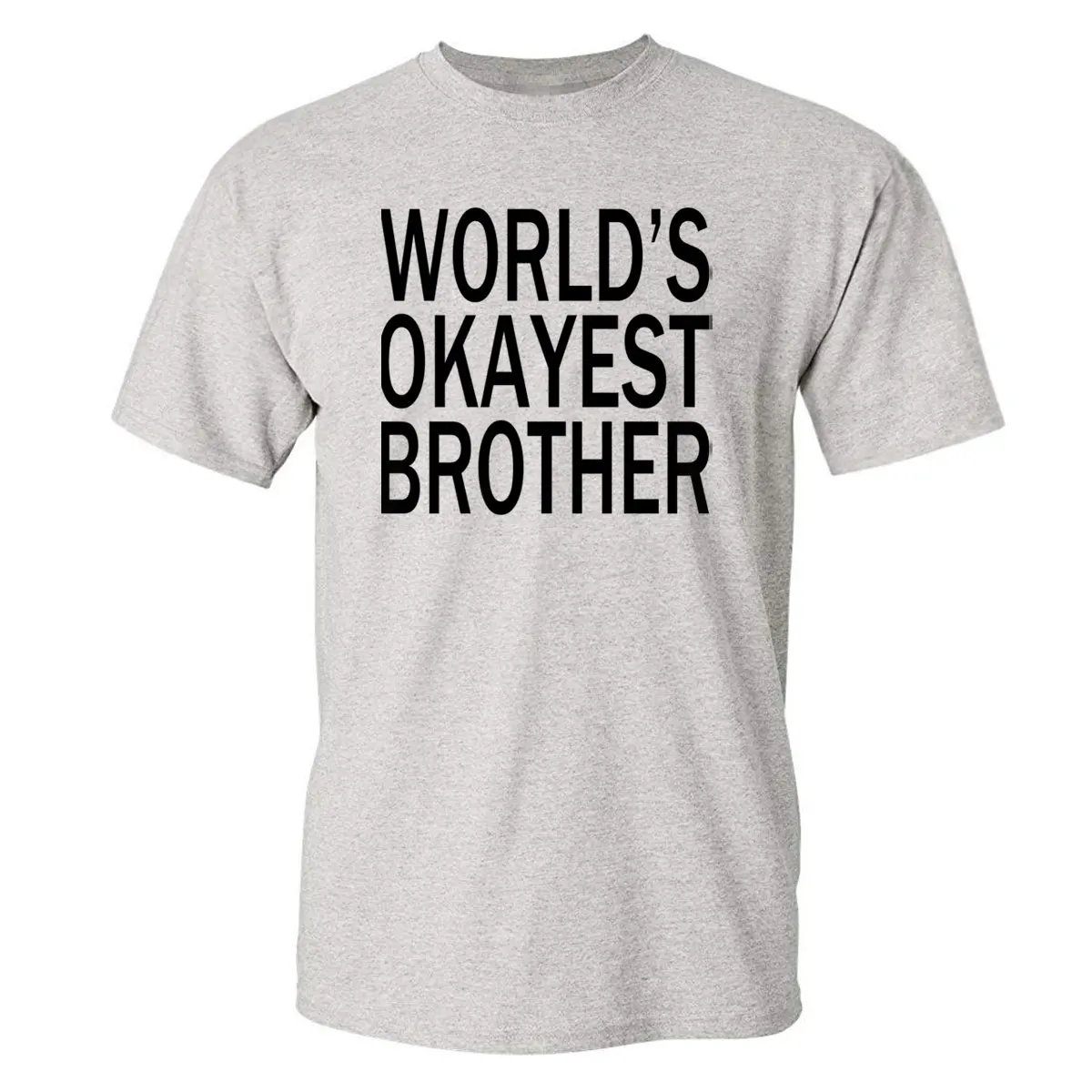 Футболка мужская с принтом worlde S OKAYEST BROTHER смешная рубашка уличная одежда в стиле