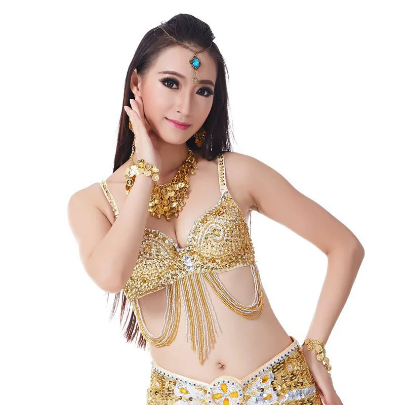 2018 Top Grade Cheap Sexy Gold Belly Dance Bra for Women Belly Dancing Costume Bras on Sale
2018 Top Grade Cheap Sexy Gold Belly Dance Bra for Women Belly Dancing Costume Bras on Sale