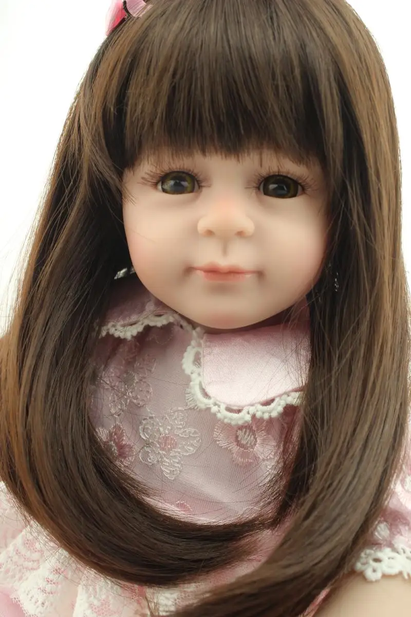 52cm Bebe Reborn Silicone Dolls Limbs Cloth Body Long Hair Girl 20 Inch Handmade Realistic Soft Baby Doll Birthday Gift
52cm Bebe Reborn Silicone Dolls Limbs Cloth Body Long Hair Girl 20 Inch Handmade Realistic Soft Baby Doll Birthday Gift