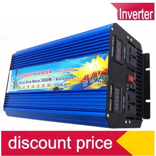 3000W inversor Onda sinusoidal pura Convertidor Peak Power 6000W Pure Sine Wave Inverter
3000W inversor Onda sinusoidal pura Convertidor Peak Power 6000W Pure Sine Wave Inverter
