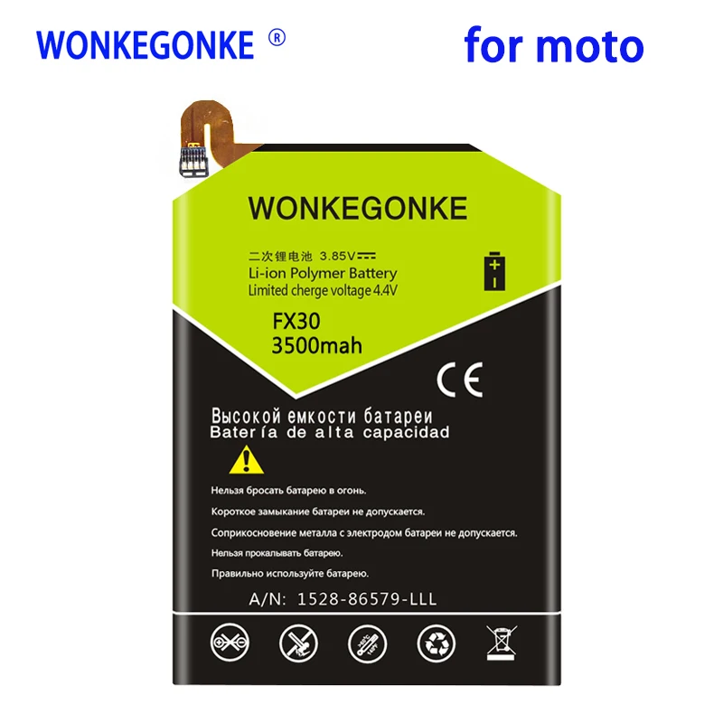 WONKEGONKE 3500mah FX30 Battery for Motorola Moto X Pure Edition X Style Pure X Style X+2 XT1570 XT1572 XT1575 Batteries Bateria
WONKEGONKE 3500mah FX30 Battery for Motorola Moto X Pure Edition X Style Pure X Style X+2 XT1570 XT1572 XT1575 Batteries Bateria