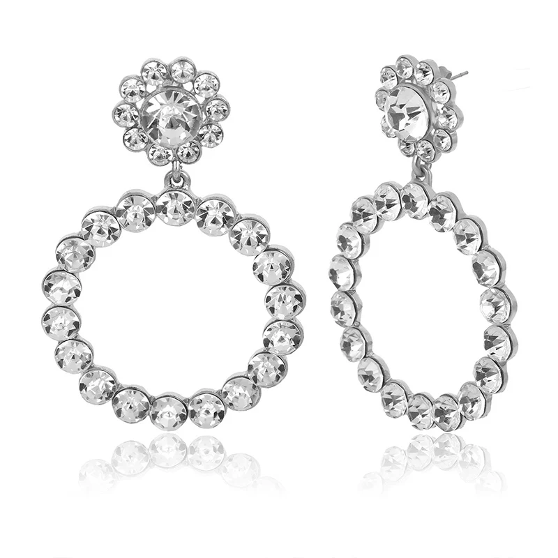 Trendy Crystal Round Pendant Drop Earrings For Women Fashion Pearl Charm Statement Jewelry Wedding Earrings Female 2019
Trendy Crystal Round Pendant Drop Earrings For Women Fashion Pearl Charm Statement Jewelry Wedding Earrings Female 2019