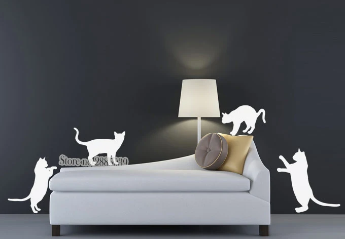 Кошка силуэты Стикеры DIY самоклеящаяся очаровательный кот в различные стильные стикеры Стикеры s Комбинации диван задний план Настенный декор LA370
Кошка силуэты Стикеры DIY самоклеящаяся очаровательный кот в различные стильные стикеры Стикеры s Комбинации диван задний план Настенный декор LA370