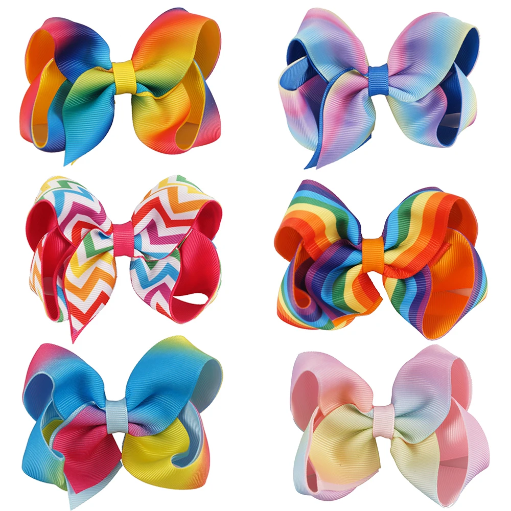 ncmama 4.5 Inch Girls Rainbow Hairbows Gradient Colors Grosgrain Rib Hairclips Barrettes Handmade Kids' Headwear Hair Bows
ncmama 4.5 Inch Girls Rainbow Hairbows Gradient Colors Grosgrain Rib Hairclips Barrettes Handmade Kids' Headwear Hair Bows