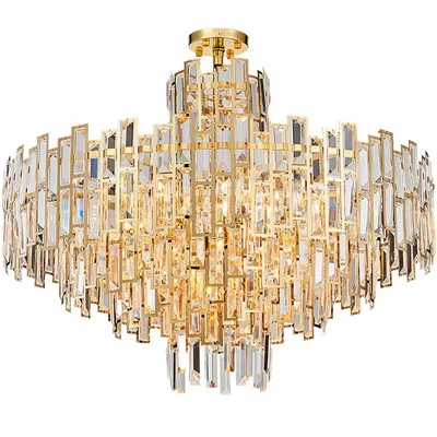 Modern Luxury Crystal Chandelier Lighting Fixture Contemporary Chandeliers Lamp Pendant Hanging Light for Home Restaurant Decor
Modern Luxury Crystal Chandelier Lighting Fixture Contemporary Chandeliers Lamp Pendant Hanging Light for Home Restaurant Decor