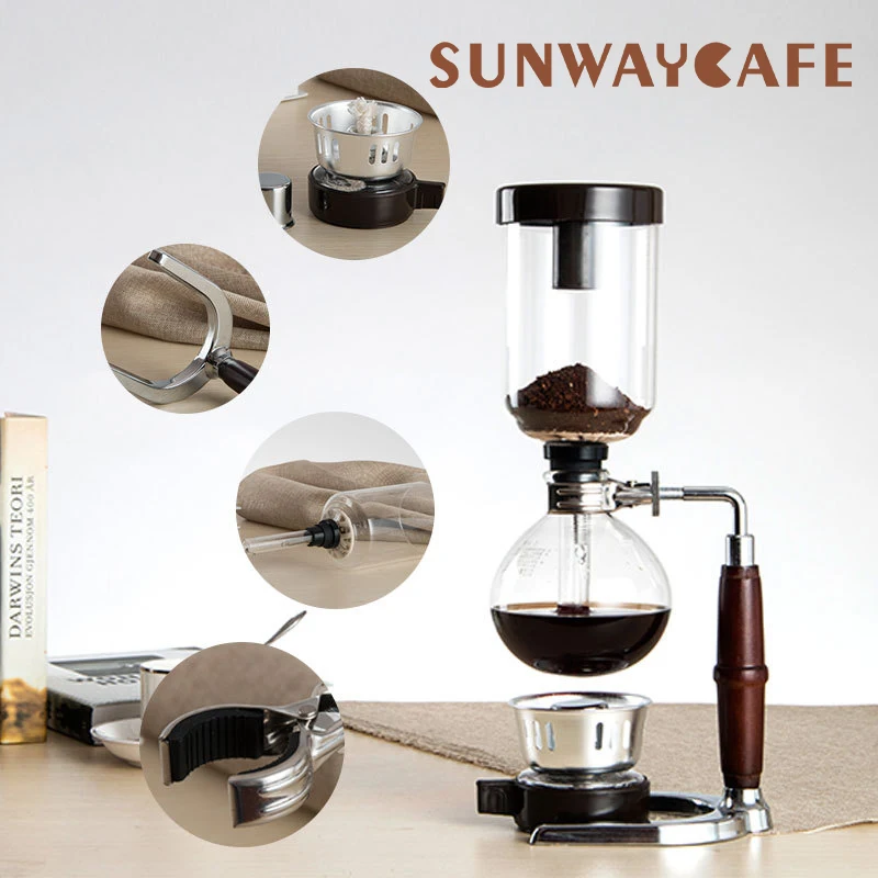 Японский стиль Syphon Pots Кофе чайник Набор фильтров вакуумная кофеварка чай сифон термостойкий бытовой горшок 3 чашки
Японский стиль Syphon Pots Кофе чайник Набор фильтров вакуумная кофеварка чай сифон термостойкий бытовой горшок 3 чашки