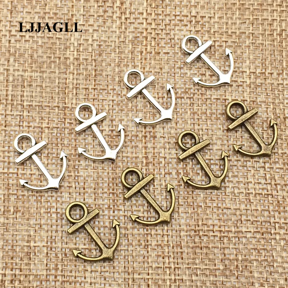 LJJAGLL Metal Alloy Vintage Anchor Charms Silver Plated 40pcs/lot 15*19mm Handmade Jewelry Findings Diy Pendants ACD024
LJJAGLL Metal Alloy Vintage Anchor Charms Silver Plated 40pcs/lot 15*19mm Handmade Jewelry Findings Diy Pendants ACD024