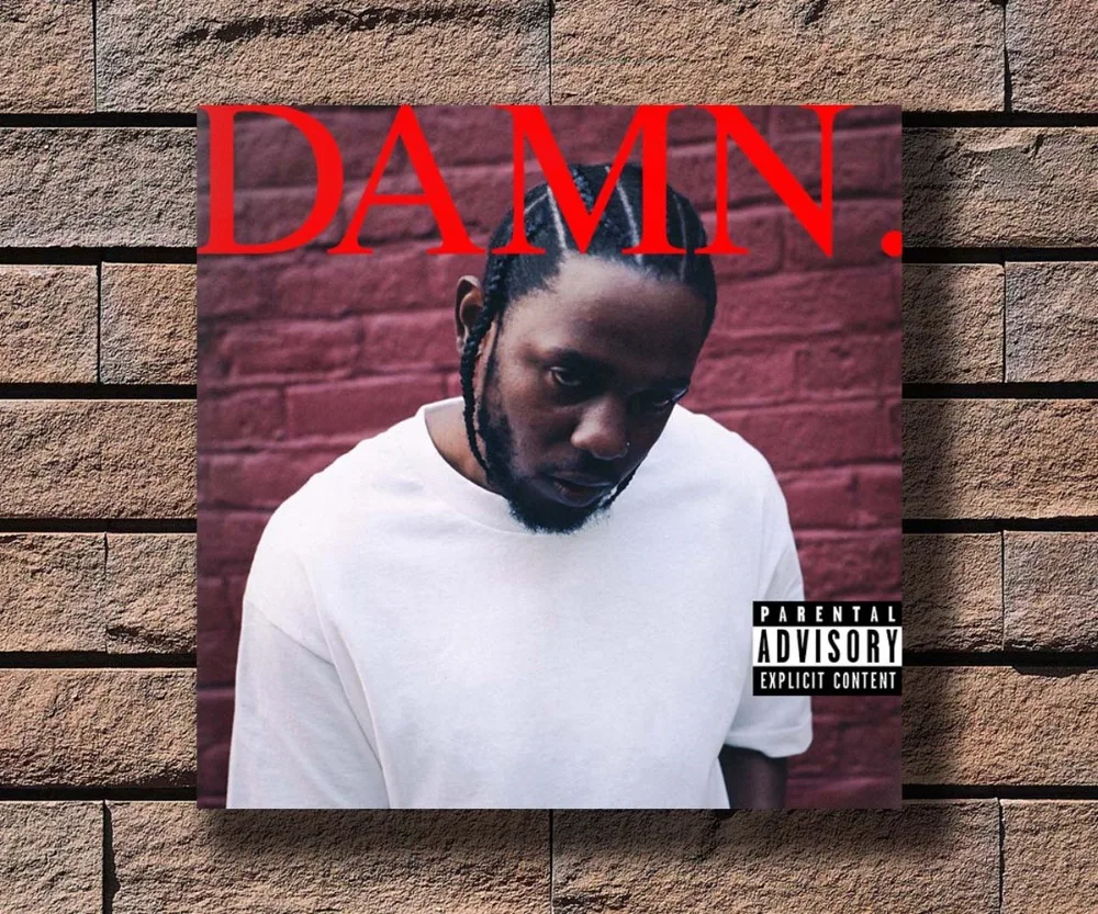 Y396 Kendrick Lamar чёртовое художественное произведение Rap Music Ablum Rapper Star горячий