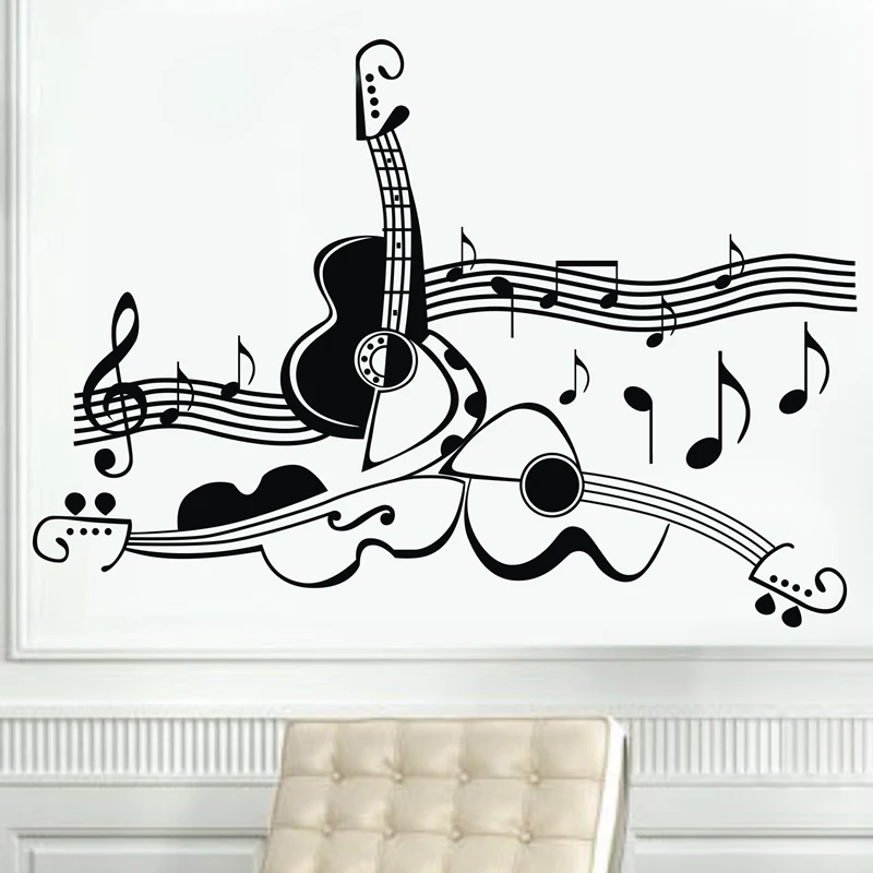 Original design guitar musical instrument vinyl wall decals,music guitar wall decor stickers personalized,free shipping
Original design guitar musical instrument vinyl wall decals,music guitar wall decor stickers personalized,free shipping