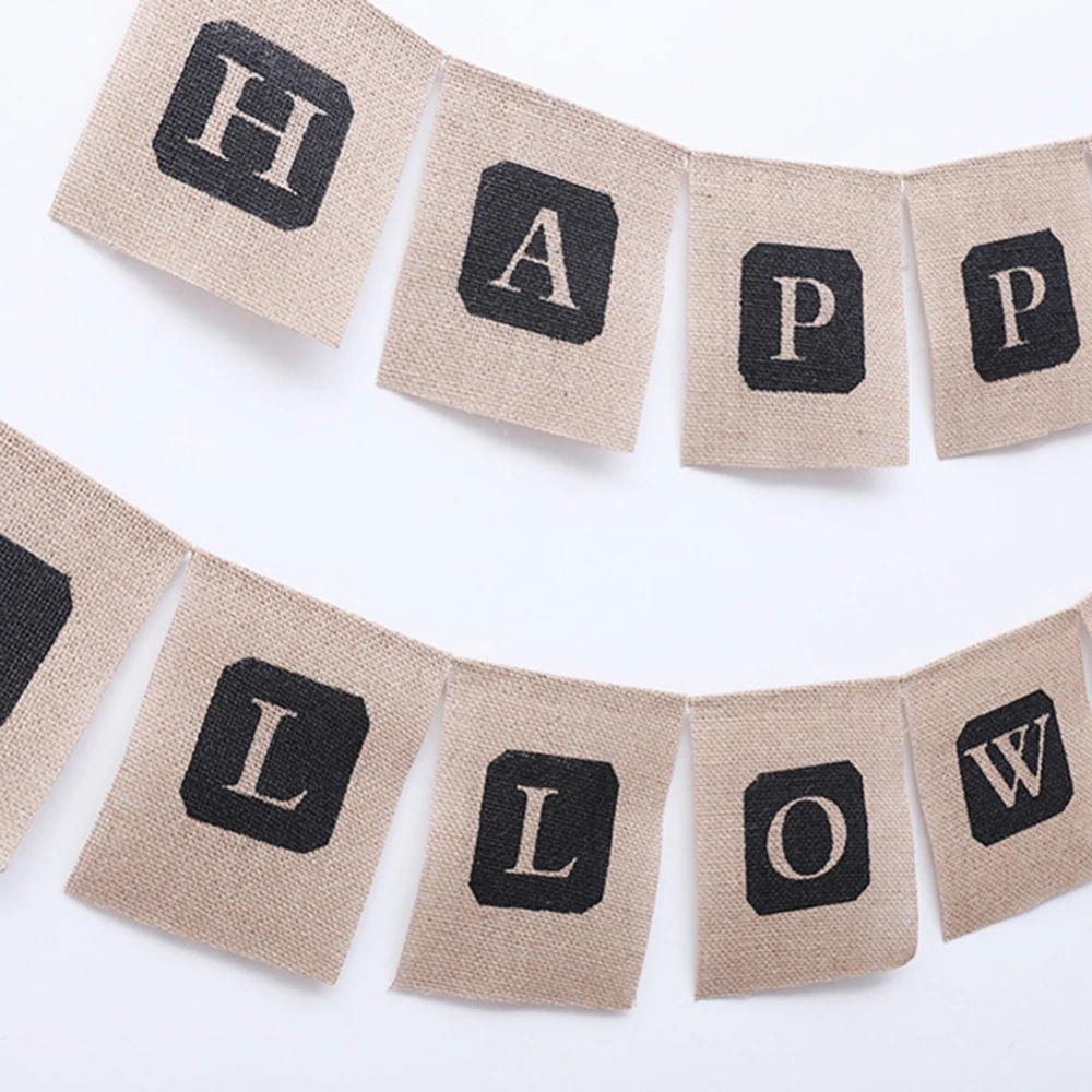 2pcs/set Happy Halloween words Decorative Burlap Banner Rustic for Halloween Party Flag Decor Supplies
2pcs/set Happy Halloween words Decorative Burlap Banner Rustic for Halloween Party Flag Decor Supplies