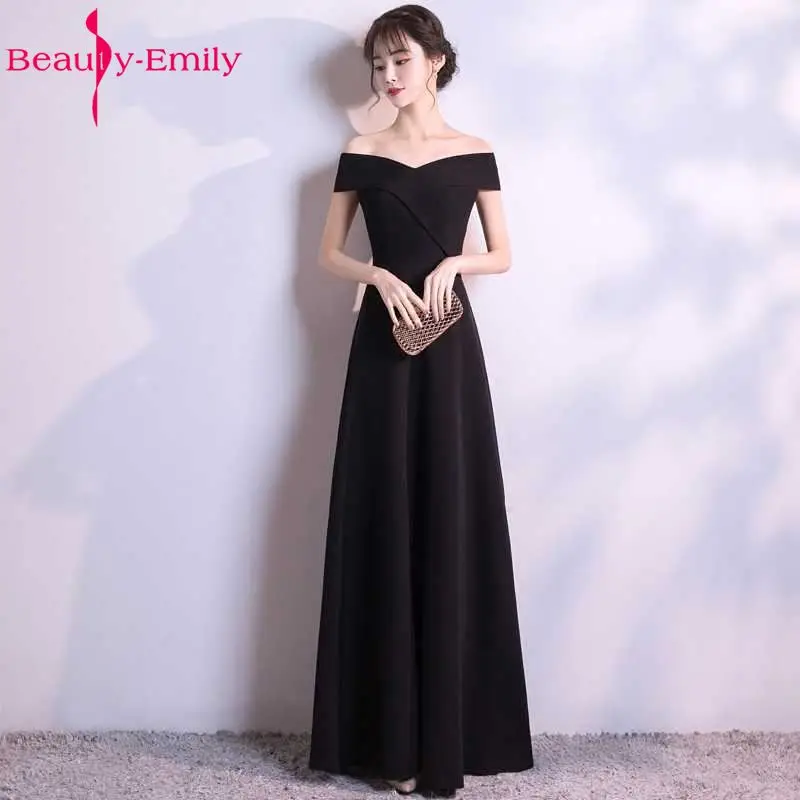 Черное Длинное Вечернее Платье Beauty Emily на шнурках с треугольным вырезом заказ 2018 |