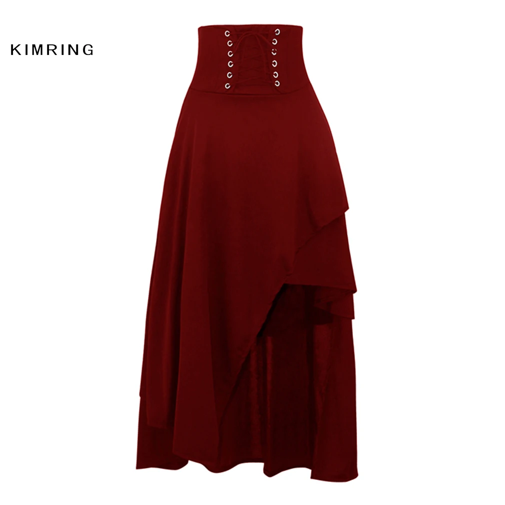 Юбка в викторианском стиле Kimring готическая юбка ретро юбки стимпанк модная Стиле