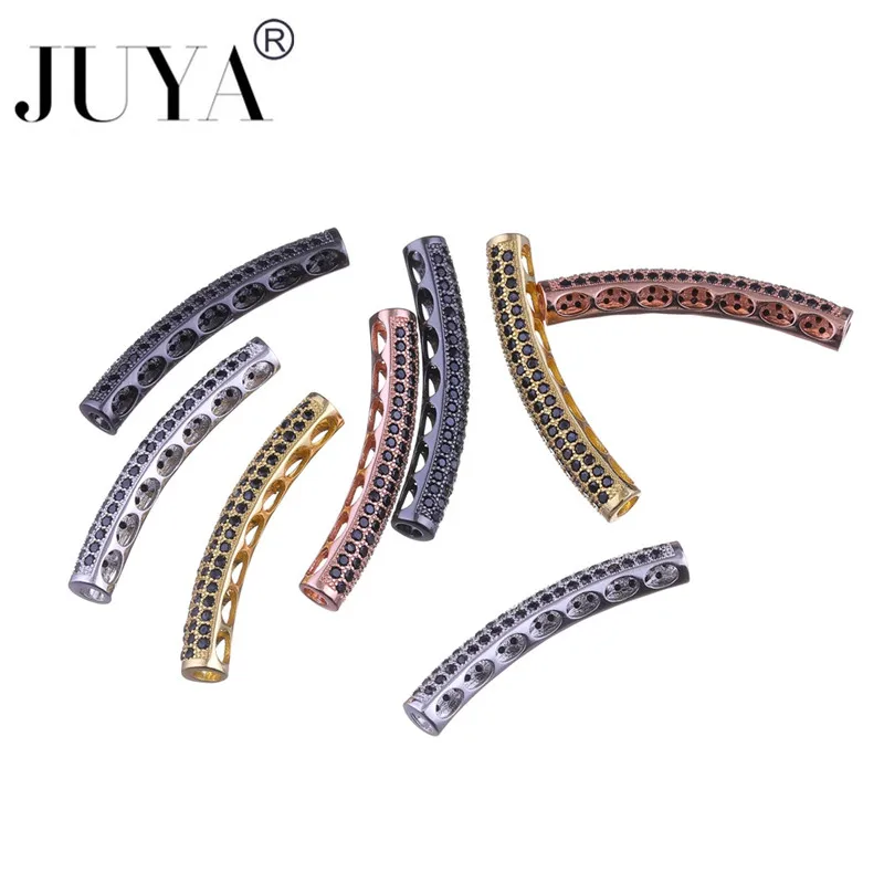 2019 Fashion Copper Jewelry Black Zircon Curved Hollow Out Tubes beads For Handmade DIY Bracelets Necklaces Accessories Findings
2019 Fashion Copper Jewelry Black Zircon Curved Hollow Out Tubes beads For Handmade DIY Bracelets Necklaces Accessories Findings