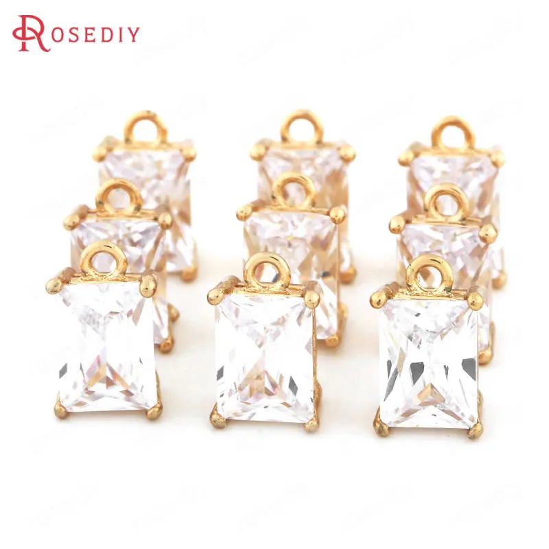 (34315)4PCS 7*11*5MM 24K Champagne Gold Color Brass and Zircon Rectangle Charms High Quality Diy Jewelry Findings Accessories
(34315)4PCS 7*11*5MM 24K Champagne Gold Color Brass and Zircon Rectangle Charms High Quality Diy Jewelry Findings Accessories