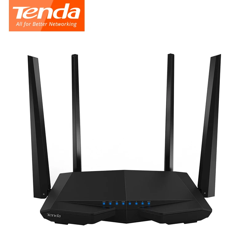 Tenda AC6 Dual Band 1200 Мбит/с беспроводной маршрутизатор Wi Fi ретранслятор Беспроводной 11AC