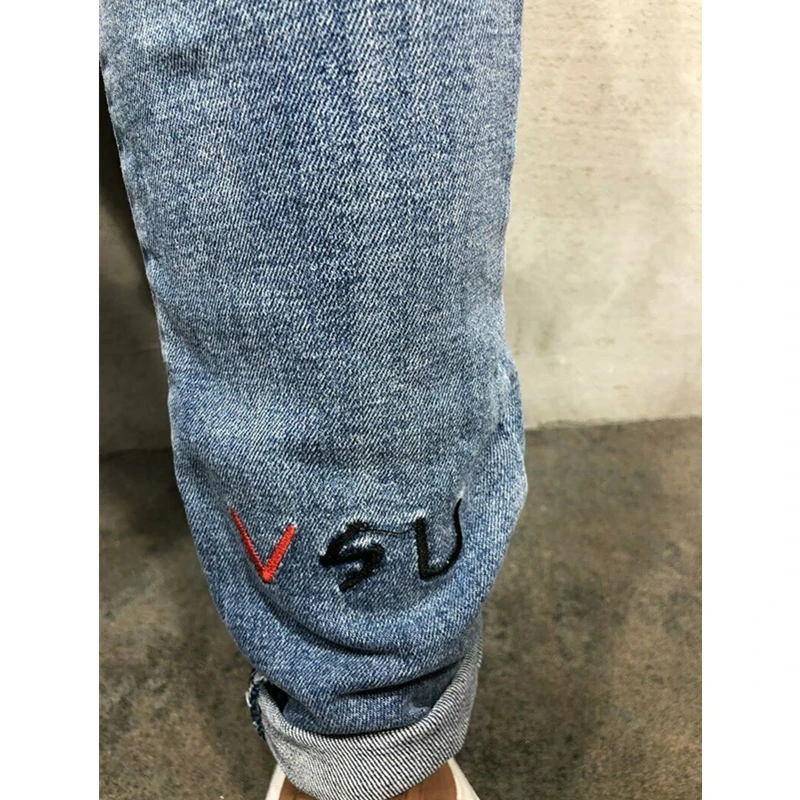 New Men Ripped Skinny Jeans Stretchy Destroyed Frayed Slim Fit Denim Jeans Men Male Biker Embroidery Holes Taped Jean Trousers
New Men Ripped Skinny Jeans Stretchy Destroyed Frayed Slim Fit Denim Jeans Men Male Biker Embroidery Holes Taped Jean Trousers