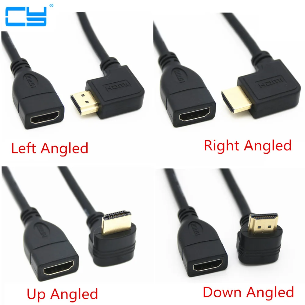 Up Down Left Right Angled HD A Male To HDMI-female 1080p 3D HD HDMI-compatible Angle Extension Cable 15cm 50cm
Up Down Left Right Angled HD A Male To HDMI-female 1080p 3D HD HDMI-compatible Angle Extension Cable 15cm 50cm