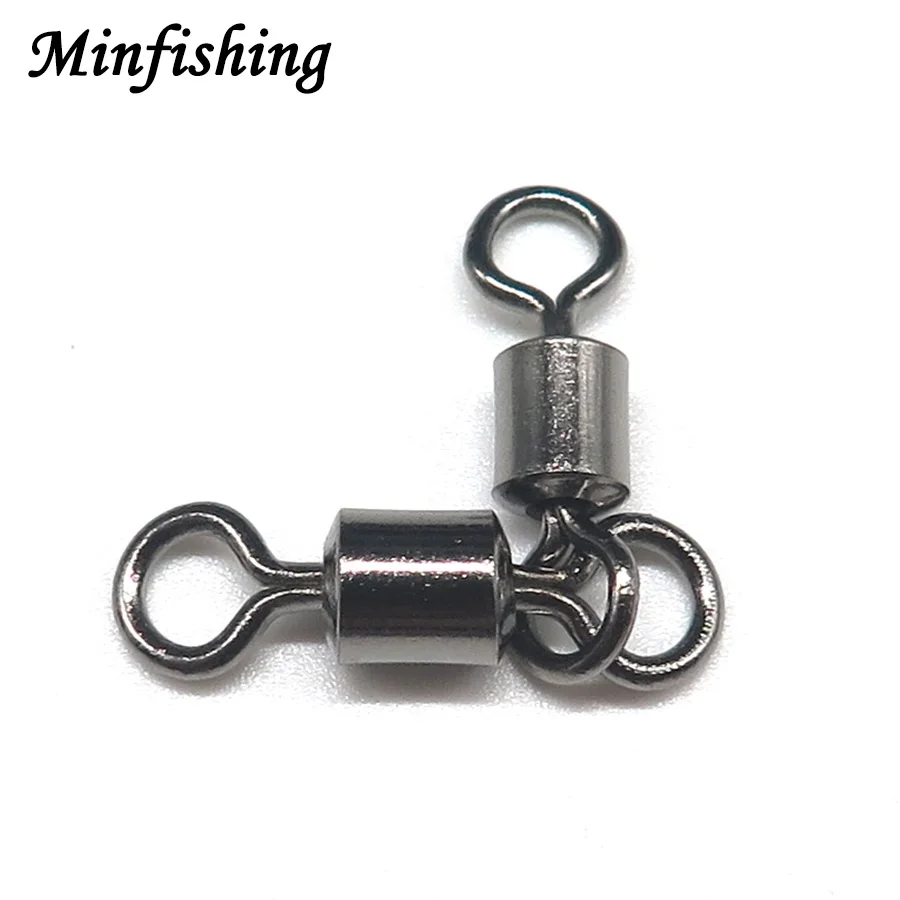 Minfishing 25 шт. двойной пряжкой Rolling Вертлюги подшипник с твердые кольца Рыбалка