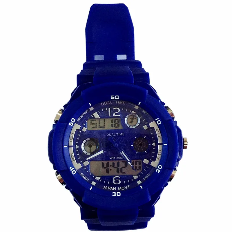 2018 Multifunction Men's Digital Wristwatches Men's Sport Watches 3Bar Waterproof Dual Display Clock Analog Quartz Watches Blue
2018 Multifunction Men's Digital Wristwatches Men's Sport Watches 3Bar Waterproof Dual Display Clock Analog Quartz Watches Blue