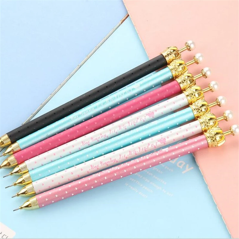 1PCS Mechanical Pencil Cute Crown Korean Stationery Automatic Pencil Multicolor Good Quality Students School Supplies 
1PCS Mechanical Pencil Cute Crown Korean Stationery Automatic Pencil Multicolor Good Quality Students School Supplies