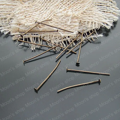 Wholesale 20mm Antique Bronze T-shape Iron Pins & Needles Diy Fashion Accessories 50g Roughly 600 pieces(JM3612)
Wholesale 20mm Antique Bronze T-shape Iron Pins & Needles Diy Fashion Accessories 50g Roughly 600 pieces(JM3612)
