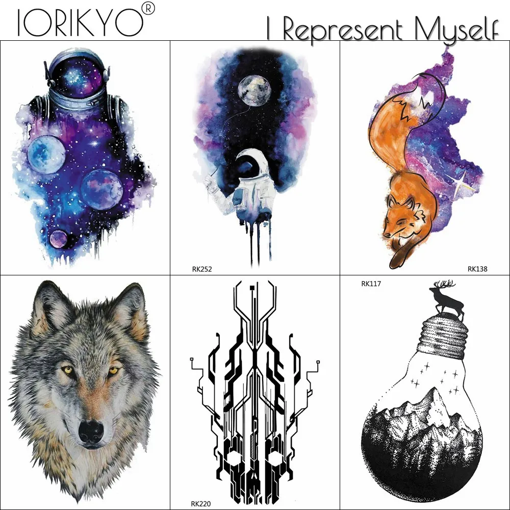 IORIKYO Black Electric Body Arm Tattoo Men Cosmonaut Moon Temporary Tattoo Sticker Women Planet Astronaut Ankle Waterproof Tatoo
IORIKYO Black Electric Body Arm Tattoo Men Cosmonaut Moon Temporary Tattoo Sticker Women Planet Astronaut Ankle Waterproof Tatoo