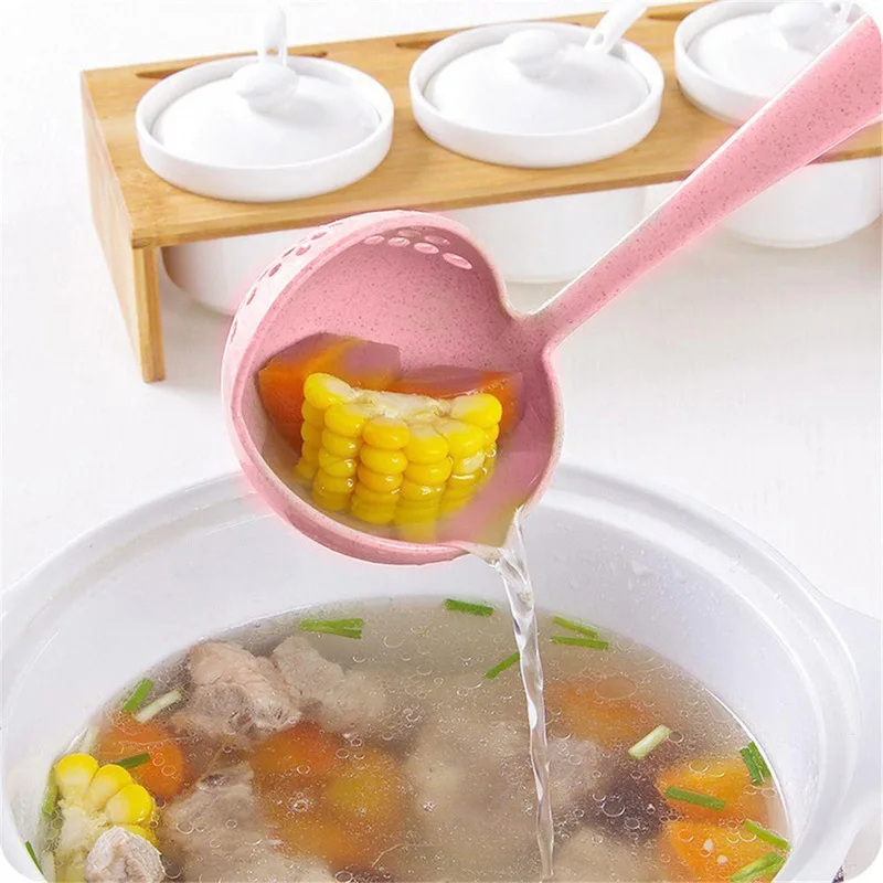 2 in 1 Long Handle Soup Spoon Home Strainer Cooking Colander Kitchen Scoop Plastic Ladle Tableware kitchen large spoon
2 in 1 Long Handle Soup Spoon Home Strainer Cooking Colander Kitchen Scoop Plastic Ladle Tableware kitchen large spoon
