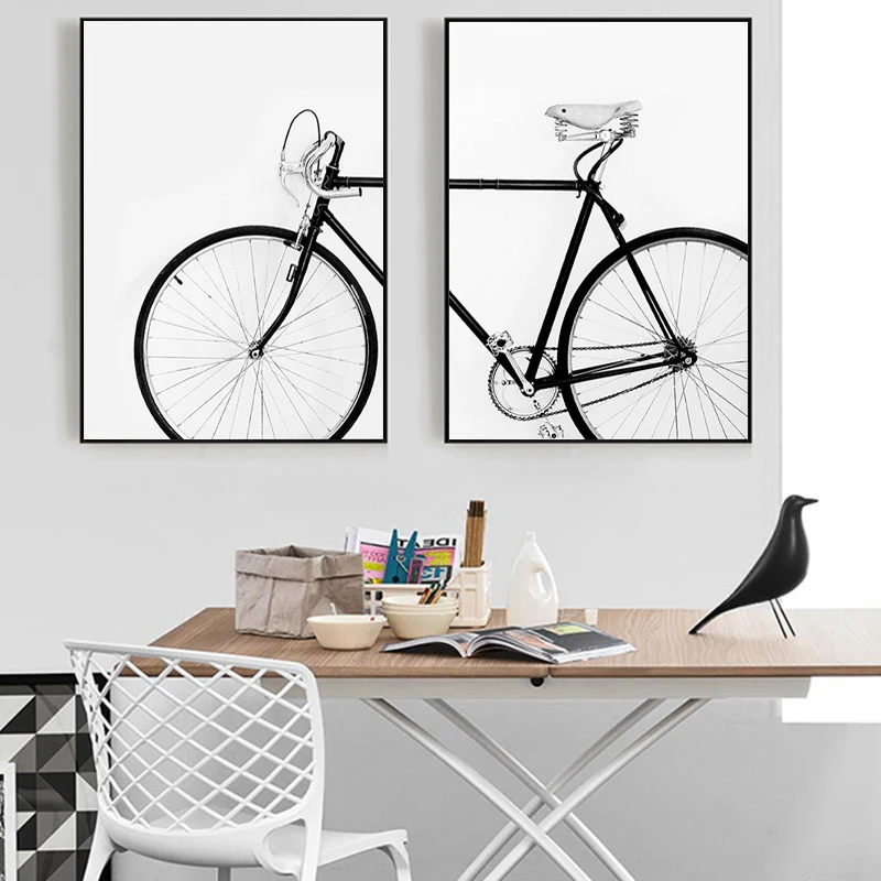 Modern Abstract Wall Art Black White Bike Canvas Painting Bicycle Posters and Prints Hang Painting Bedroom Living Room Decor
Modern Abstract Wall Art Black White Bike Canvas Painting Bicycle Posters and Prints Hang Painting Bedroom Living Room Decor