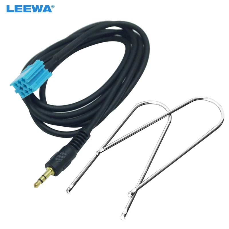 LEEWA 1 комплект Автомобильный 3 5 мм стерео аудио Aux входной кабель адаптер с