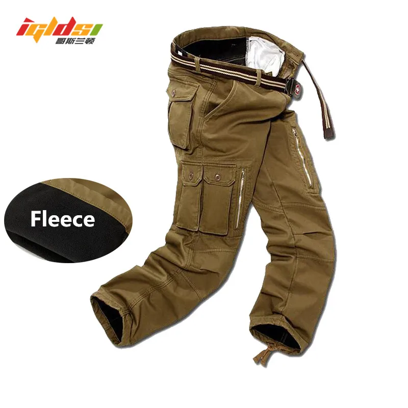 Men Fleece Cargo Pants Winter Thick Warm Pants Full Length Multi Pocket Casual Military Baggy Tactical Trousers Plus size 29-40
Men Fleece Cargo Pants Winter Thick Warm Pants Full Length Multi Pocket Casual Military Baggy Tactical Trousers Plus size 29-40