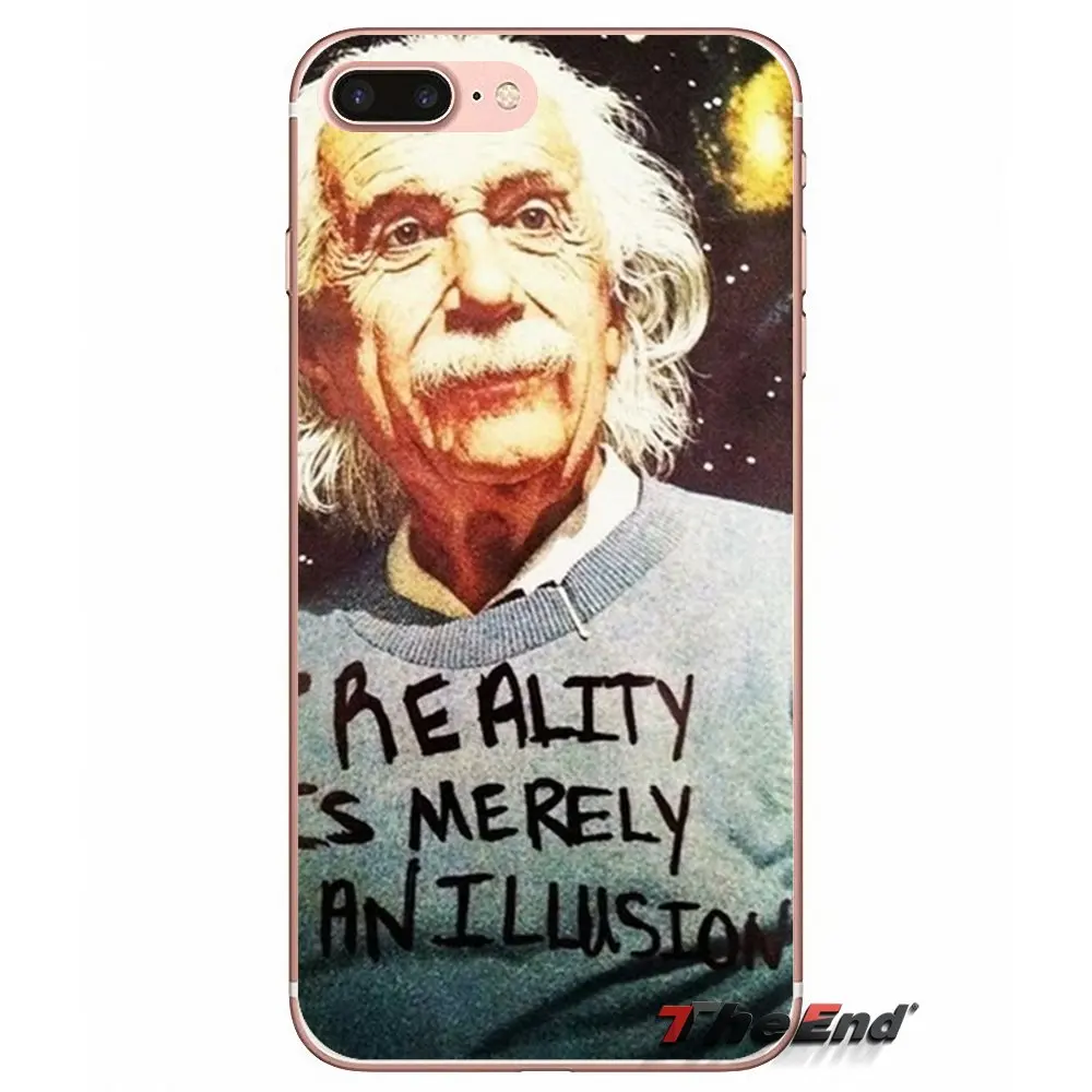 Бэнкси "Альберт" Эйнштейн для iPhone X 4 4S 5 5S 5C SE 6 6S 7 8 Plus Samsung Galaxy J1 J3 J5 J7 A3 A5 2016 2017