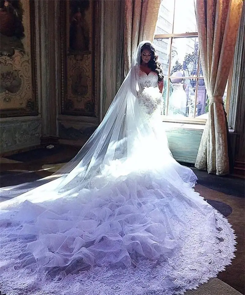 Elegant Mermaid Wedding Dresses royal Train 2021 New Lace Sexy V Neck Sleeveless Applique Bride Gowns Robe De Marriage
Elegant Mermaid Wedding Dresses royal Train 2021 New Lace Sexy V Neck Sleeveless Applique Bride Gowns Robe De Marriage