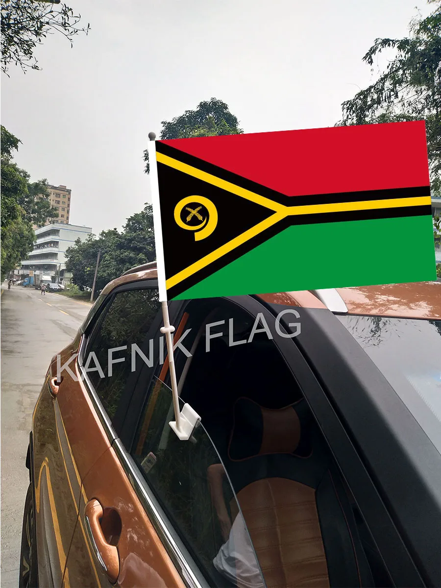 KAFNIK,30*45CM Vanatu Window Car Flags and Banners Countries World Custom Flags with 43/52cm flagpole for car decoration
KAFNIK,30*45CM Vanatu Window Car Flags and Banners Countries World Custom Flags with 43/52cm flagpole for car decoration