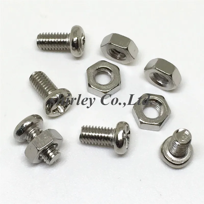 100PCS M3 Stainless Steel Cross Recessed Pan Head Screws With Nut Phillips Screws Set M3*5mm 50 Sets
100PCS M3 Stainless Steel Cross Recessed Pan Head Screws With Nut Phillips Screws Set M3*5mm 50 Sets