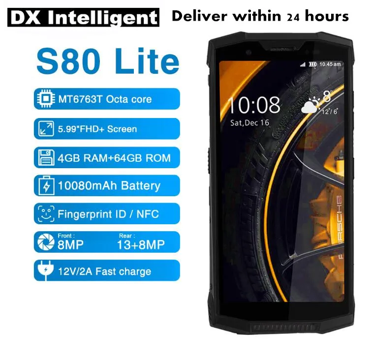 DOOGEE S80 Lite 10080 мАч 5 99 "FHD + IP68 IP69K Водонепроницаемый Android 8 1 MT6763T P23 Восьмиядерный 13MP