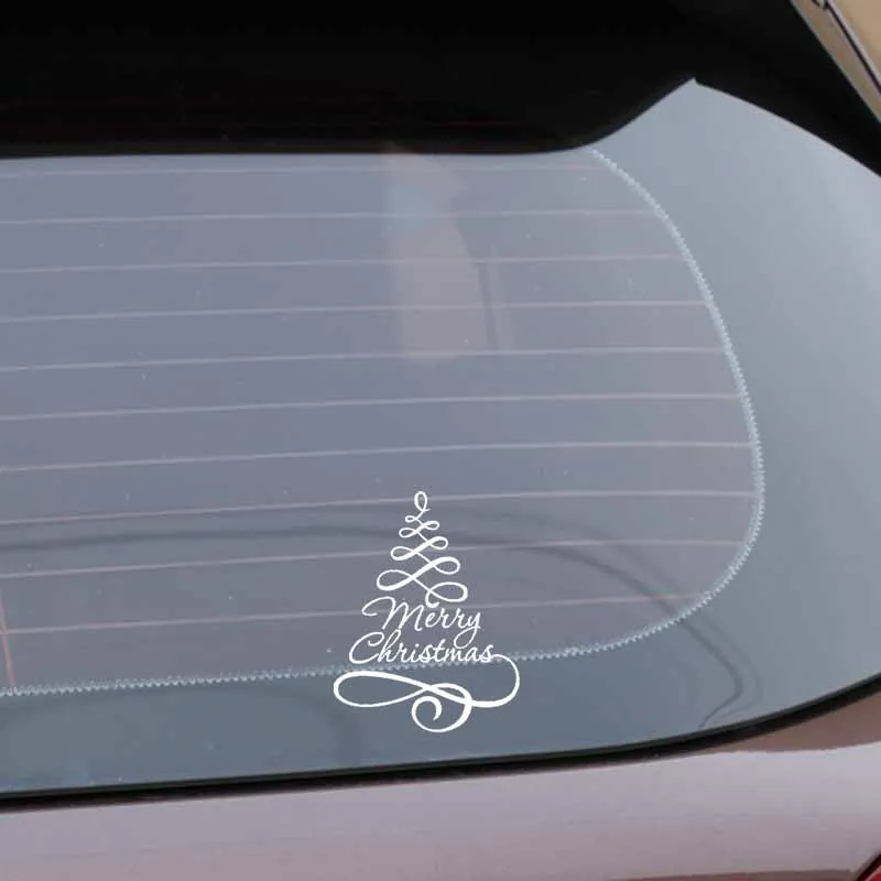 YJZT 16.9CM*13.1CM Merry Christmas Car Sticker Vinyl Decal Creative Design Of Christmas Tree And Words Black/Silver C23-0298
YJZT 16.9CM*13.1CM Merry Christmas Car Sticker Vinyl Decal Creative Design Of Christmas Tree And Words Black/Silver C23-0298
