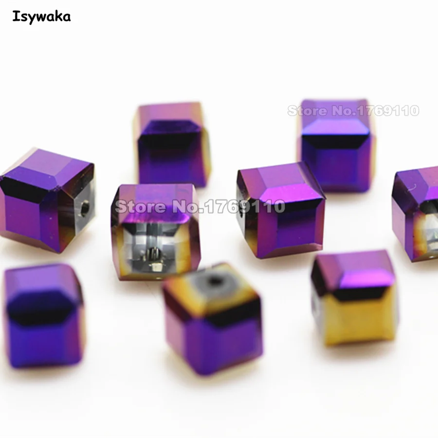 Isywaka 100pcs 8mm Shining Purple Color Square Austria Crystal Bead charm Glass Beads Loose Spacer Bead for DIY Jewelry Making
Isywaka 100pcs 8mm Shining Purple Color Square Austria Crystal Bead charm Glass Beads Loose Spacer Bead for DIY Jewelry Making